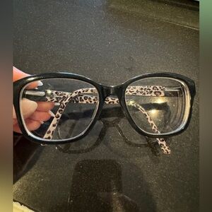 Bebe Black Leopard Print prescription Glasses